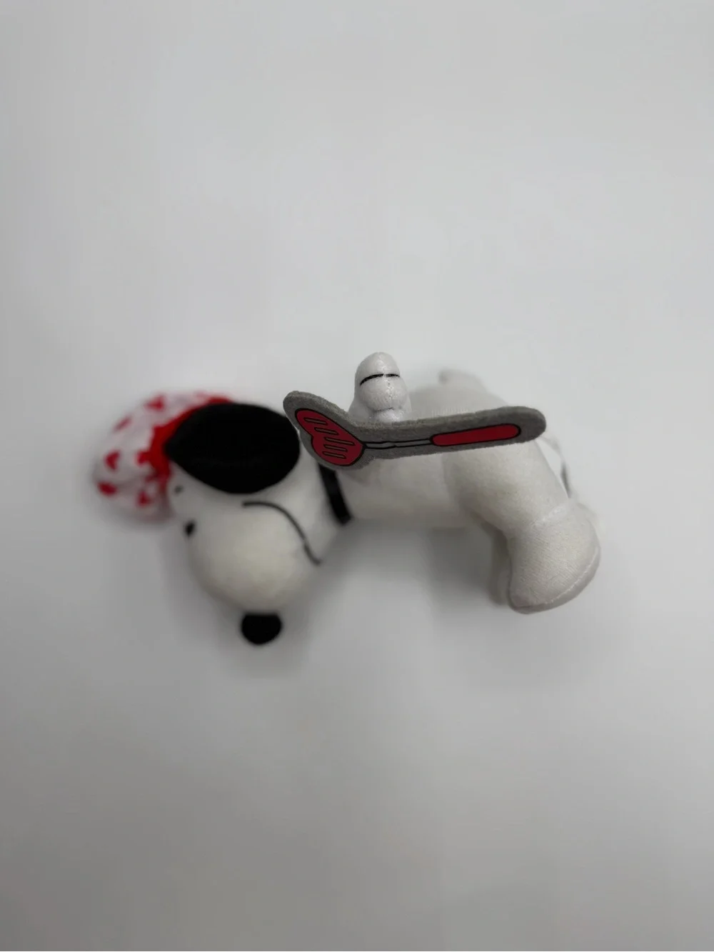 Peanuts Snoopy Chef Plush Toy - White with Red Heart Hat